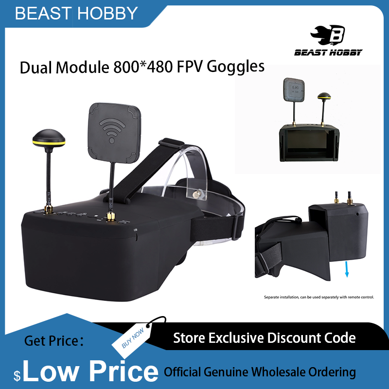 Skyzone Cobra X V2 Fpv Goggles - EV800D 5.8G 40CH Çeşitlilik FPV Gözlüğü