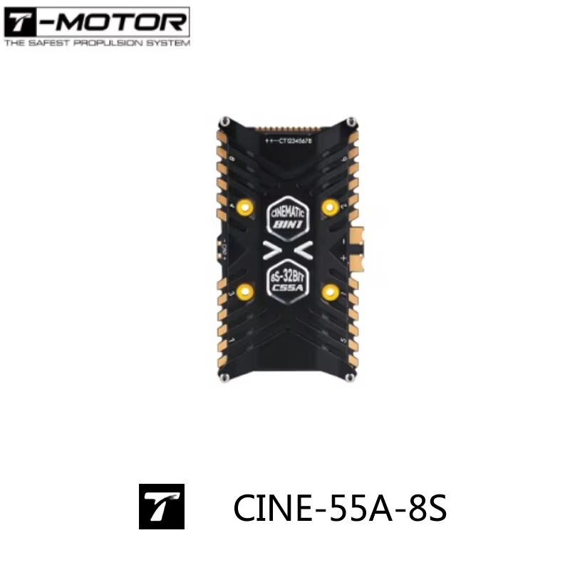 T-Motor F7 Pro Flight Controller - T-Motor CINE-55A-8S-BLHeli_32 8-IN-1 Profesyonel Sinematik ESC.