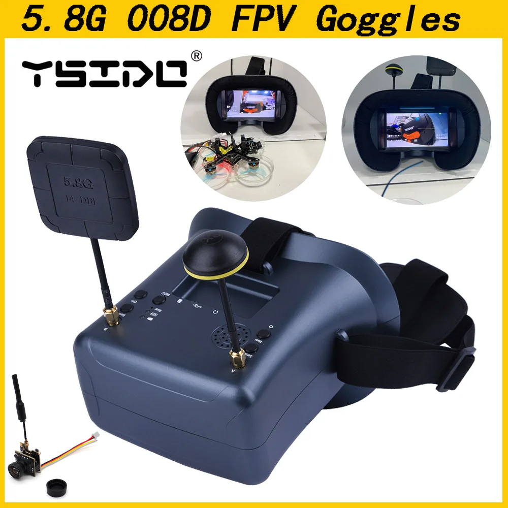 Skyzone Cobra X V2 Fpv Goggles - 008D 5.8G 40CH 4.3 İnç 800*480