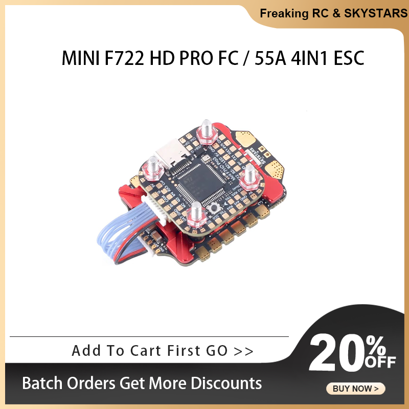Foxeer Reaper F4 128K 65A Esc - SKYSTARS F722FC & AM32 55A 4