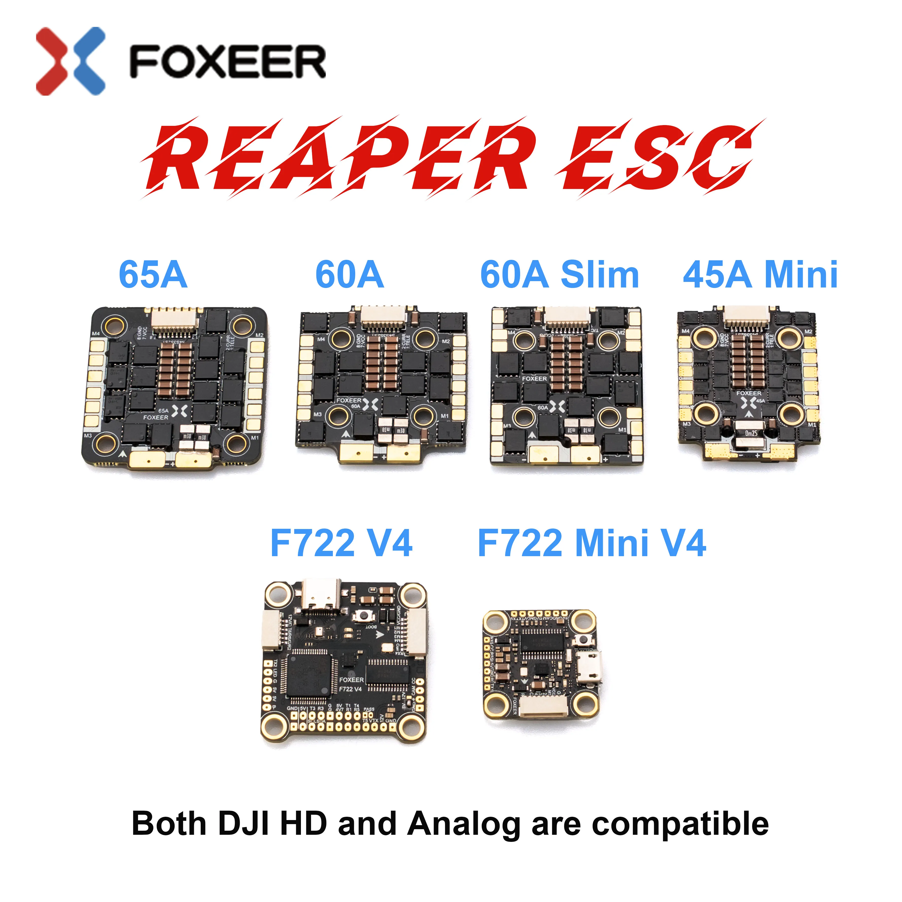 Foxeer Reaper F4 128K 45A 60A  - Foxeer Reaper F4 128K 65A Esc incelemesi ve fiyatı